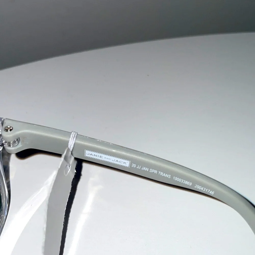 Janie and Jack Clear Sunglasses 0-2 Years Old